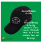 Preview: Anstoßkappe schwarz beschriftet