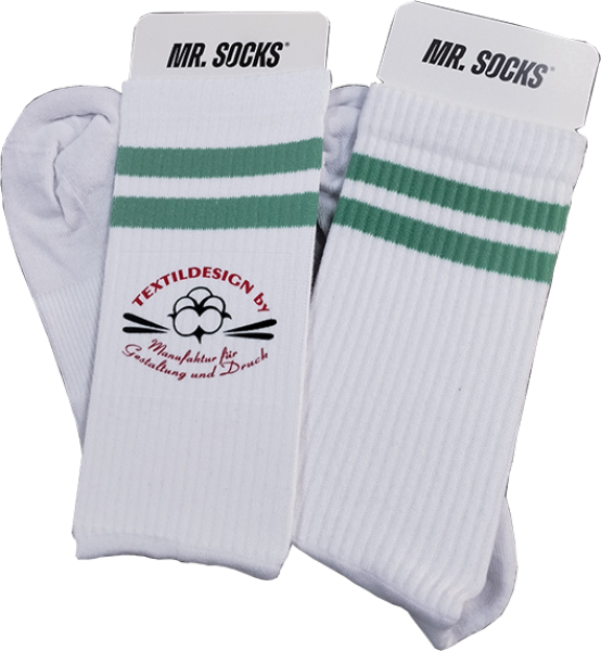 Tennissocke grün personalisiert