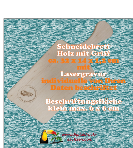 Schneidebrett mit Lasergravur