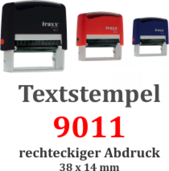 Buerostempel 9011 Stempelfläche 38 x 14 mm