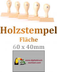 Holzstempel Flaeche 60 x 40 mm