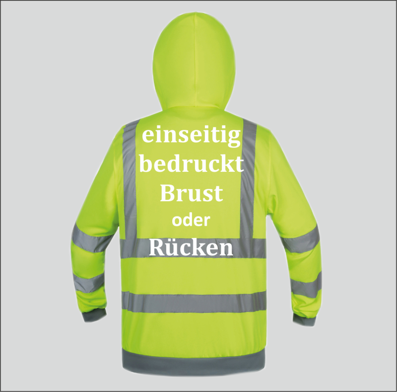 Warnwesten Hoody personalisiert