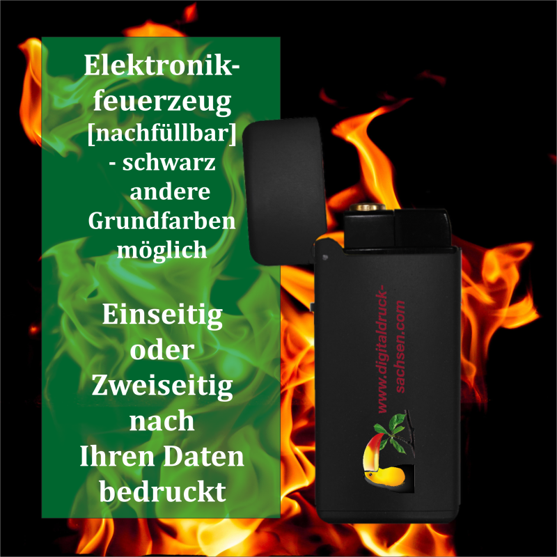 Feuerzeug, U210 schwarzElektronikfeuerzeug