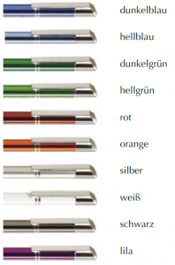 Metallkugelschreiber farbig