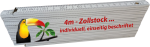 Zollstock, Gliedermaßstab 4m individuell bedruckt - einseitig